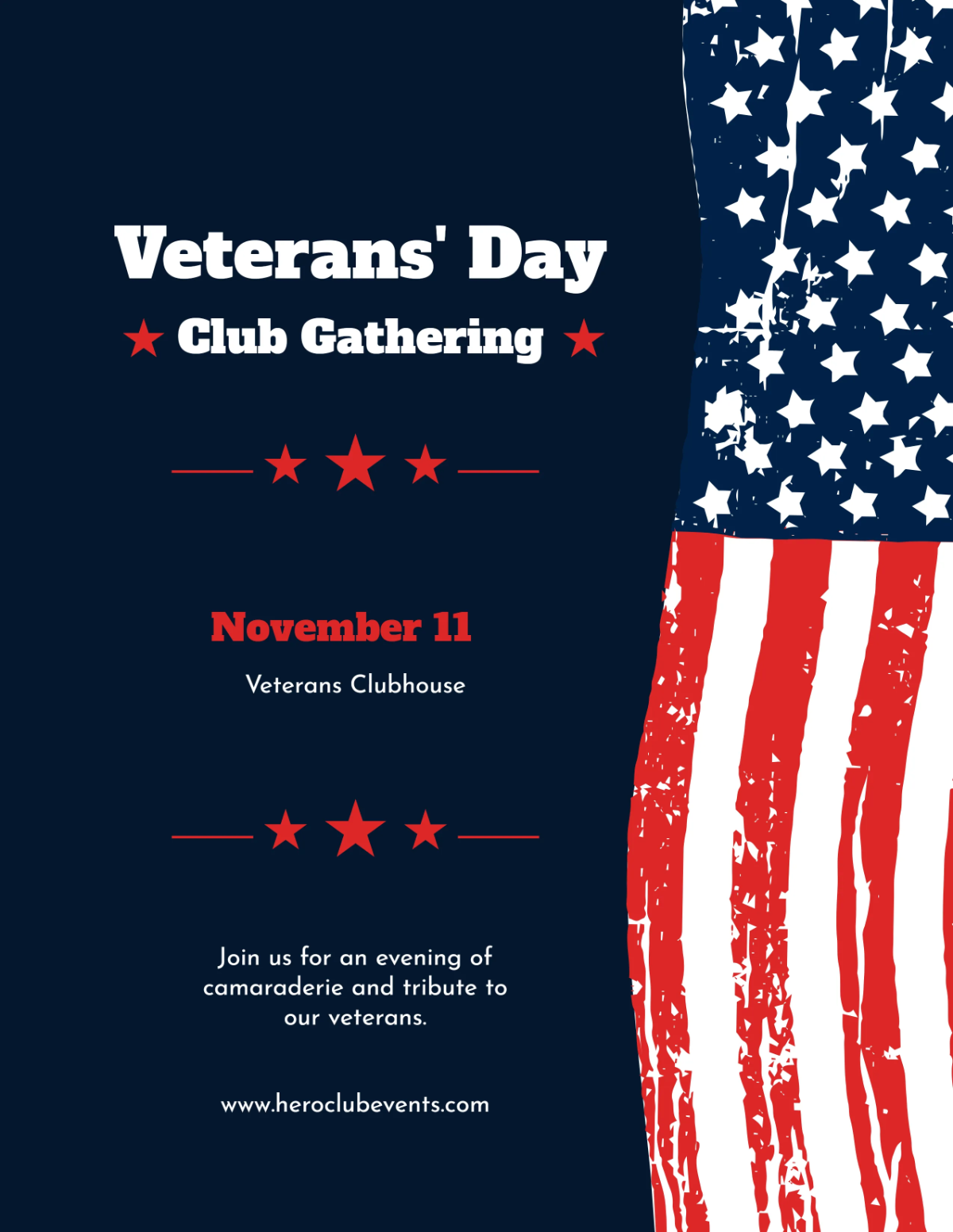 Free Veterans' Day Club Flyer Background Template to Edit Online Free Veterans' Day Club Flyer Background Template to Edit Online