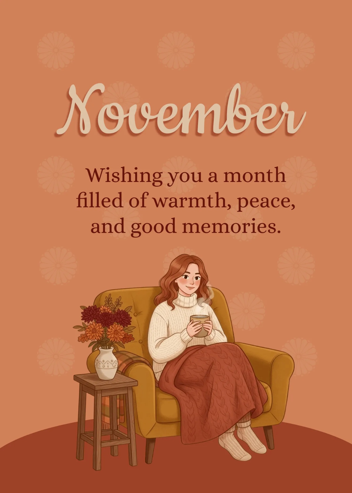 Free Happy November Wishes Template to Edit Online