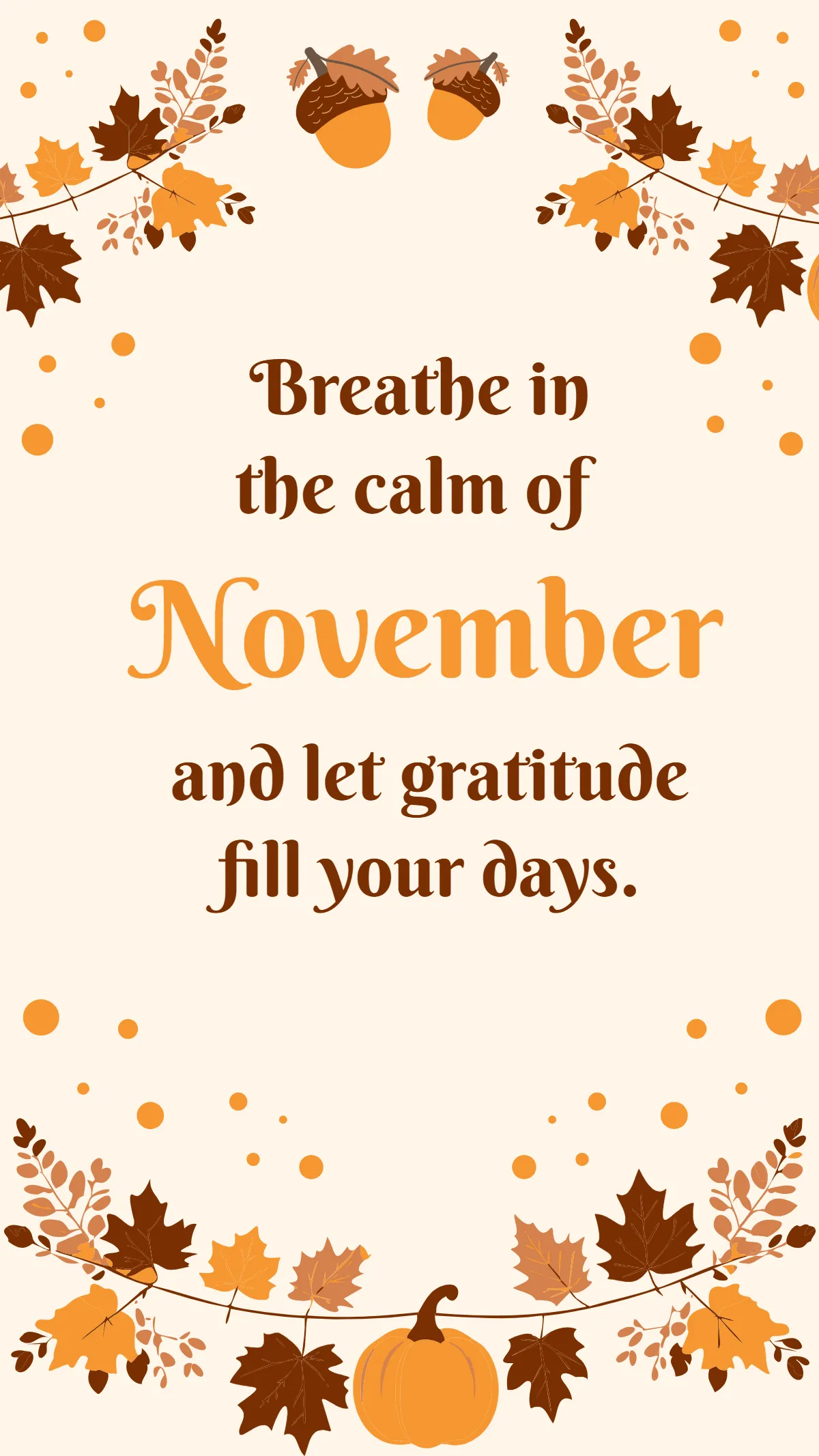 Free Simple November Template to Edit Online Free Simple November Template to Edit Online