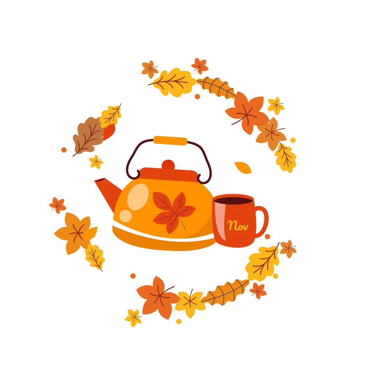 Free November Clipart Craft Template to Edit Online