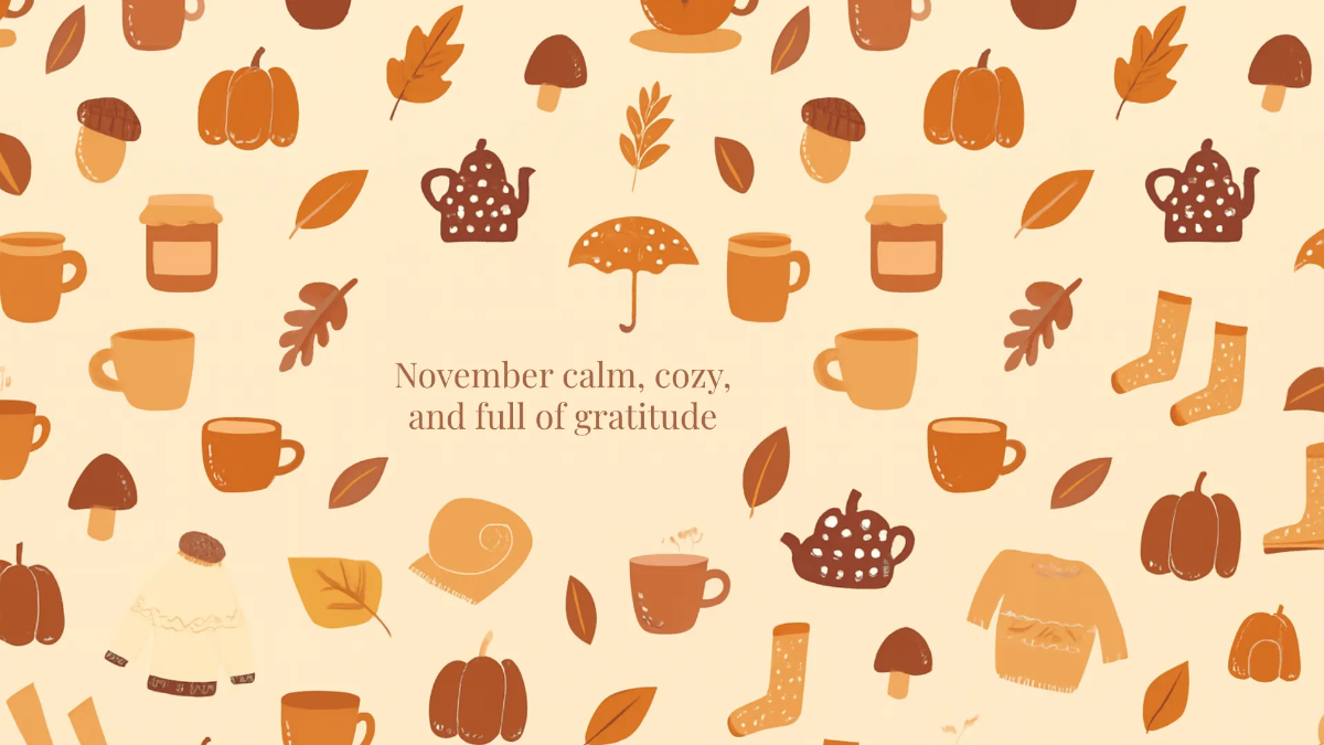 Free Minimalist November Background Template to Edit Online
