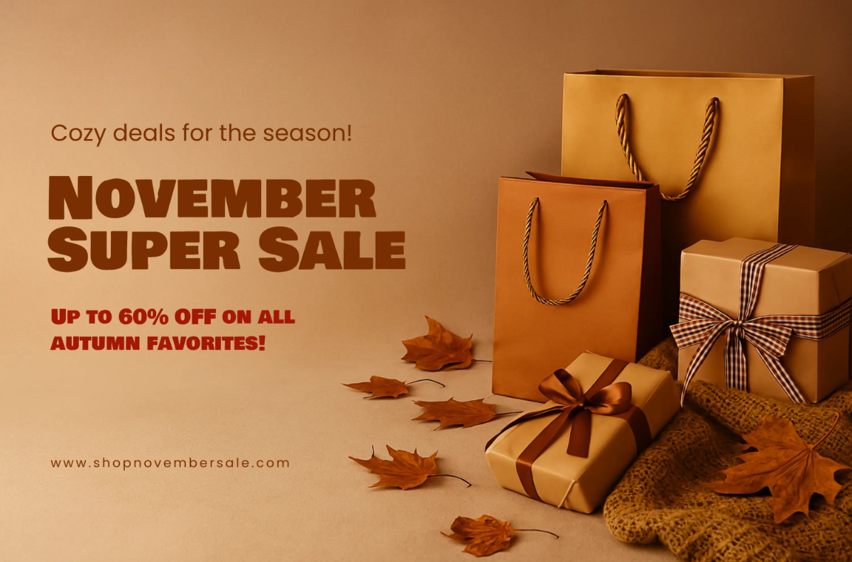 Free November Super Sale Banner Template to Edit Online