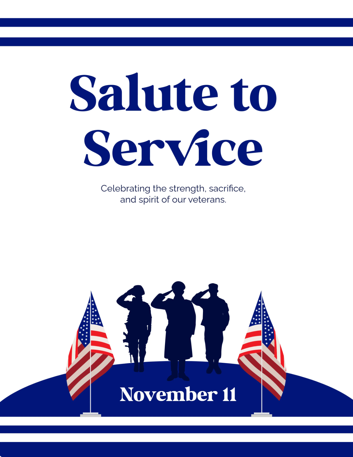 Free Blank Veterans' Day Holiday Flyer Template to Edit Online Free Blank Veterans' Day Holiday Flyer Template to Edit Online