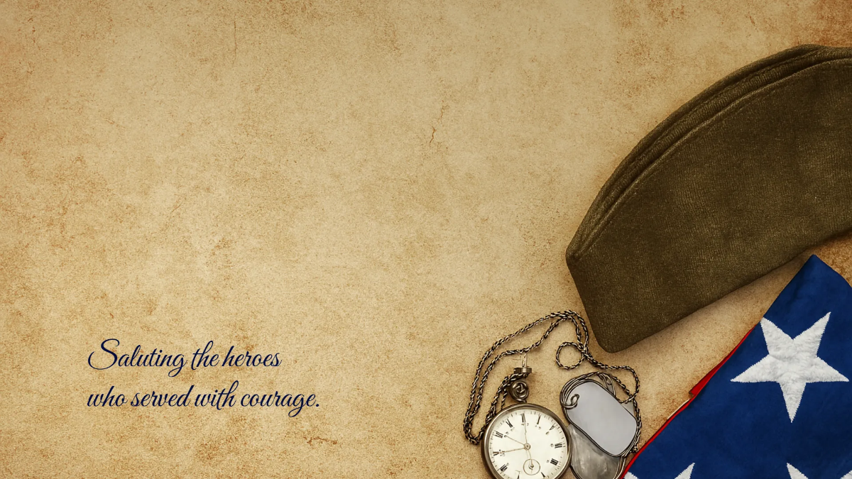 Free Typography Veterans' Day Background Template to Edit Online