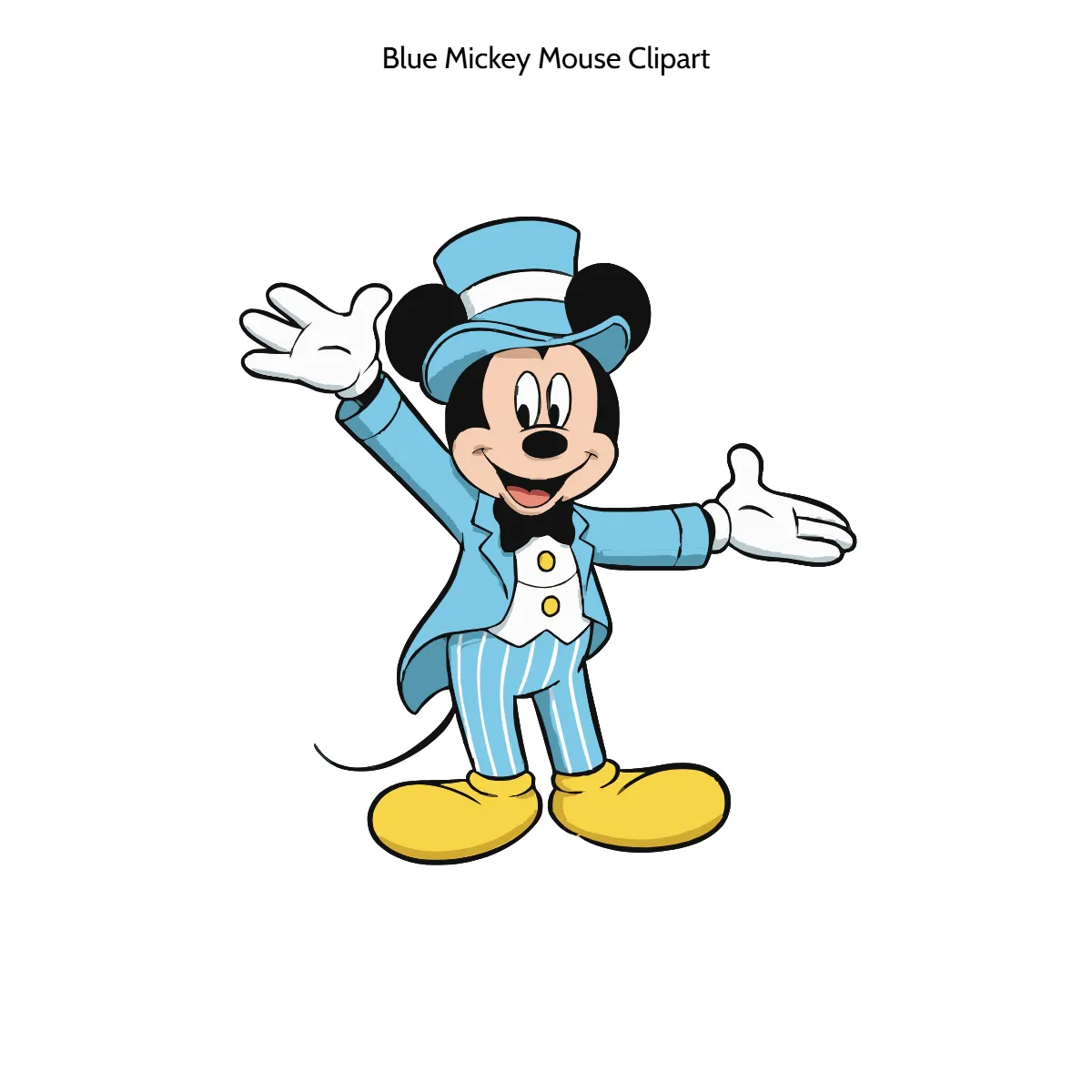 Blue Mickey Mouse Clipart