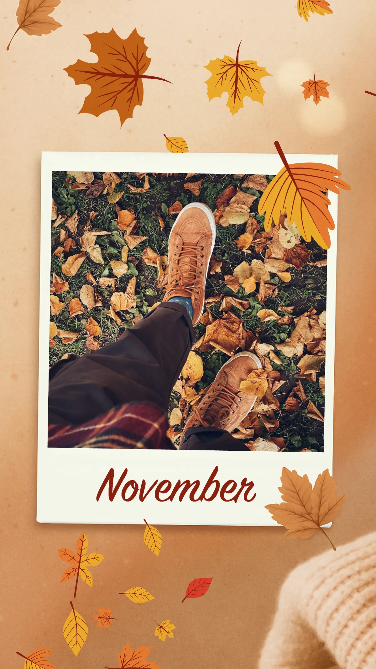 Minimalist November Photo Template