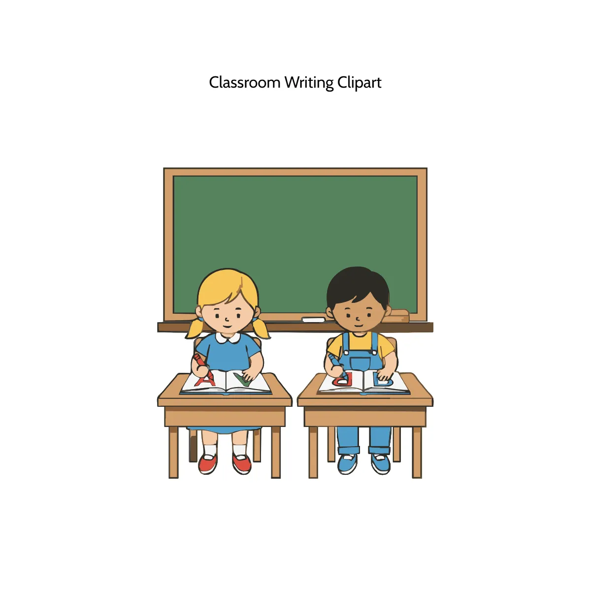 Free Classroom Writing Vector Clipart (PNG, SVG) to Edit Online