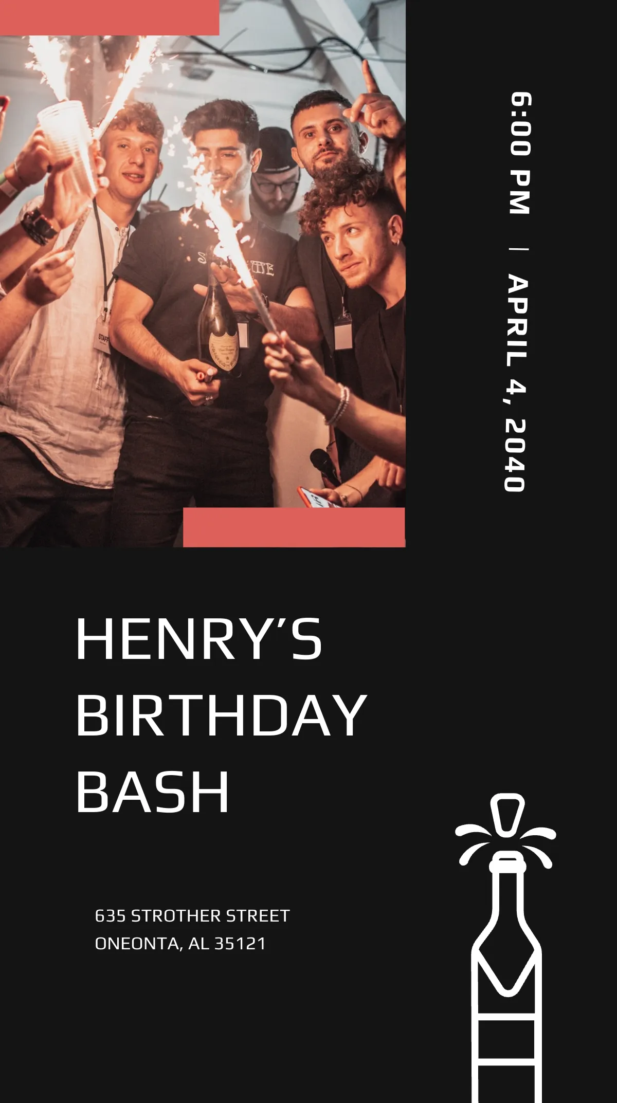 Free Birthday Party Instagram Story Template to Edit Online