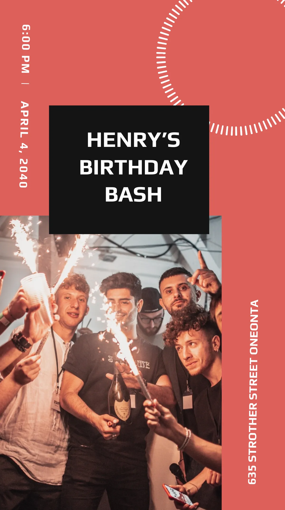 Free Birthday Party Instagram Story Template to Edit Online