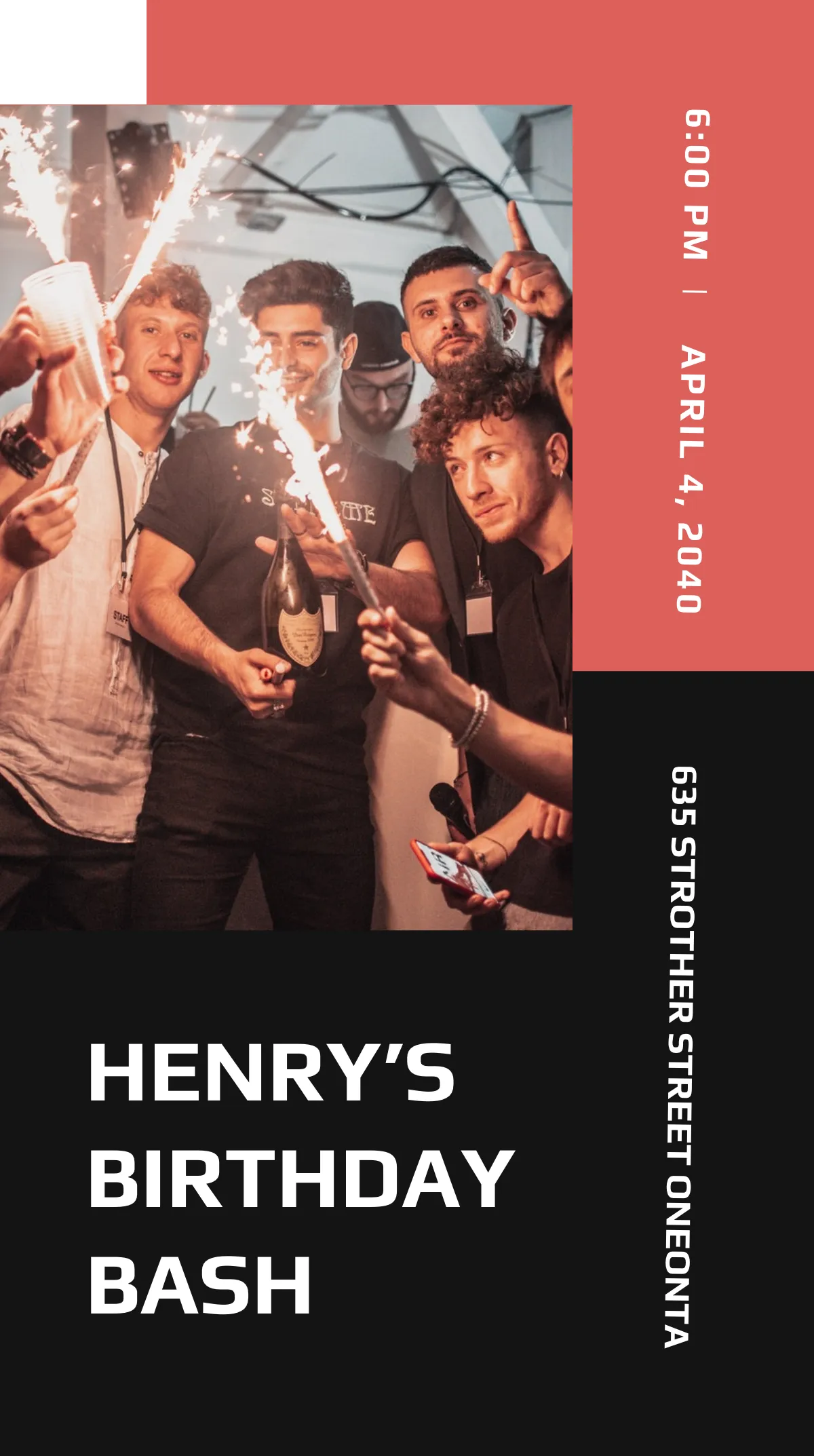 Free Birthday Party Instagram Story Template to Edit Online