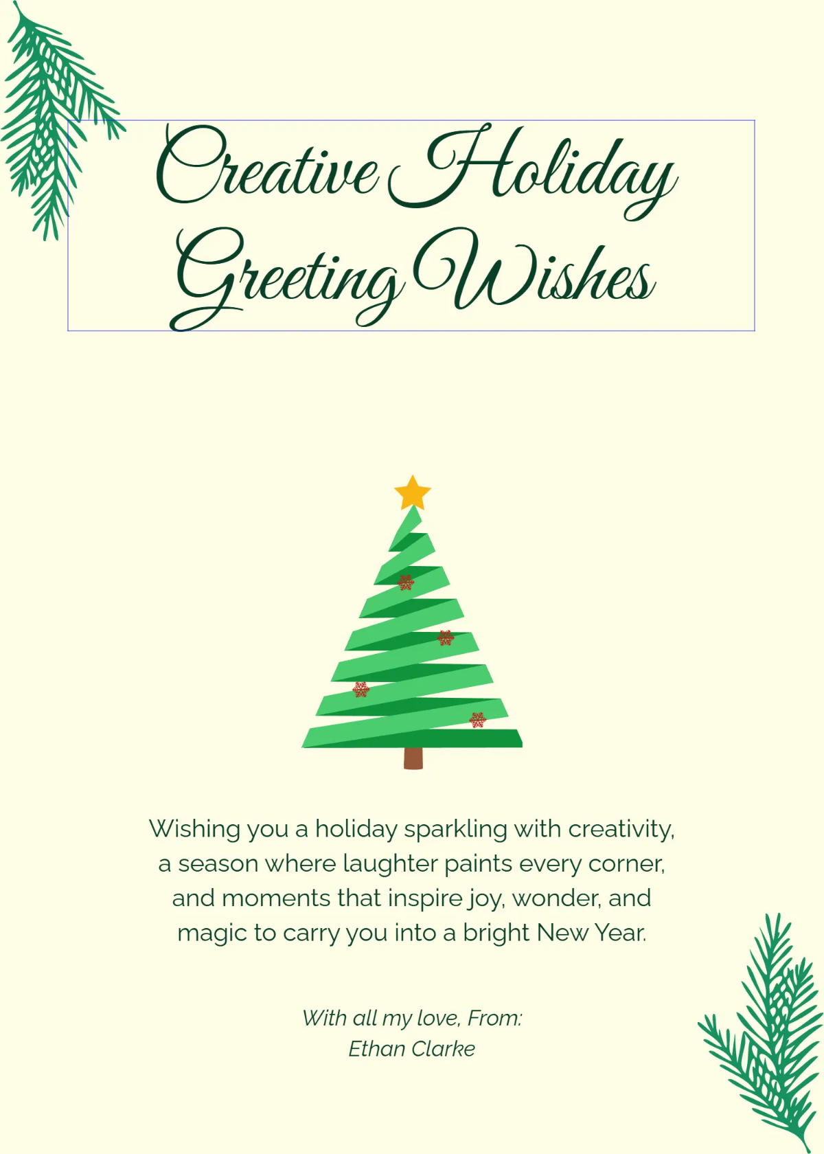 Free Creative Holiday Greeting Wishes Template to Edit Online Free Creative Holiday Greeting Wishes Template to Edit Online