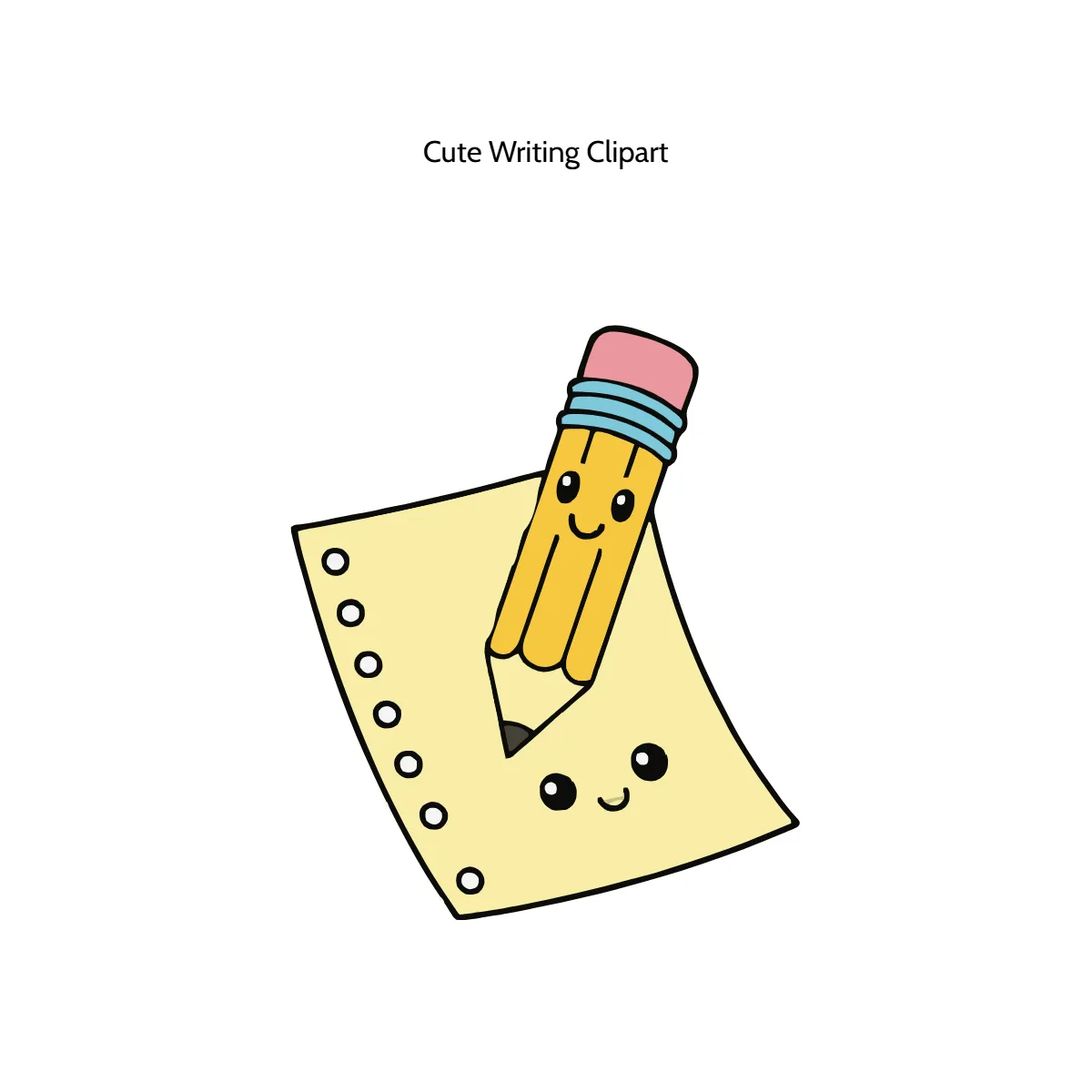 Free Cute Writing Vector Clipart (PNG, SVG) to Edit Online