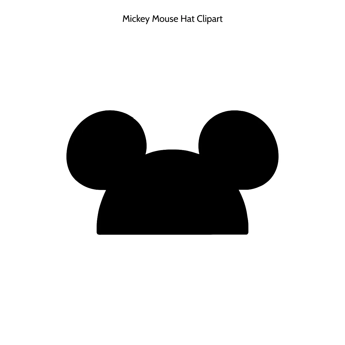 Free Mickey Mouse Hat Symbol Vector Clipart (PNG, SVG) to Edit Online