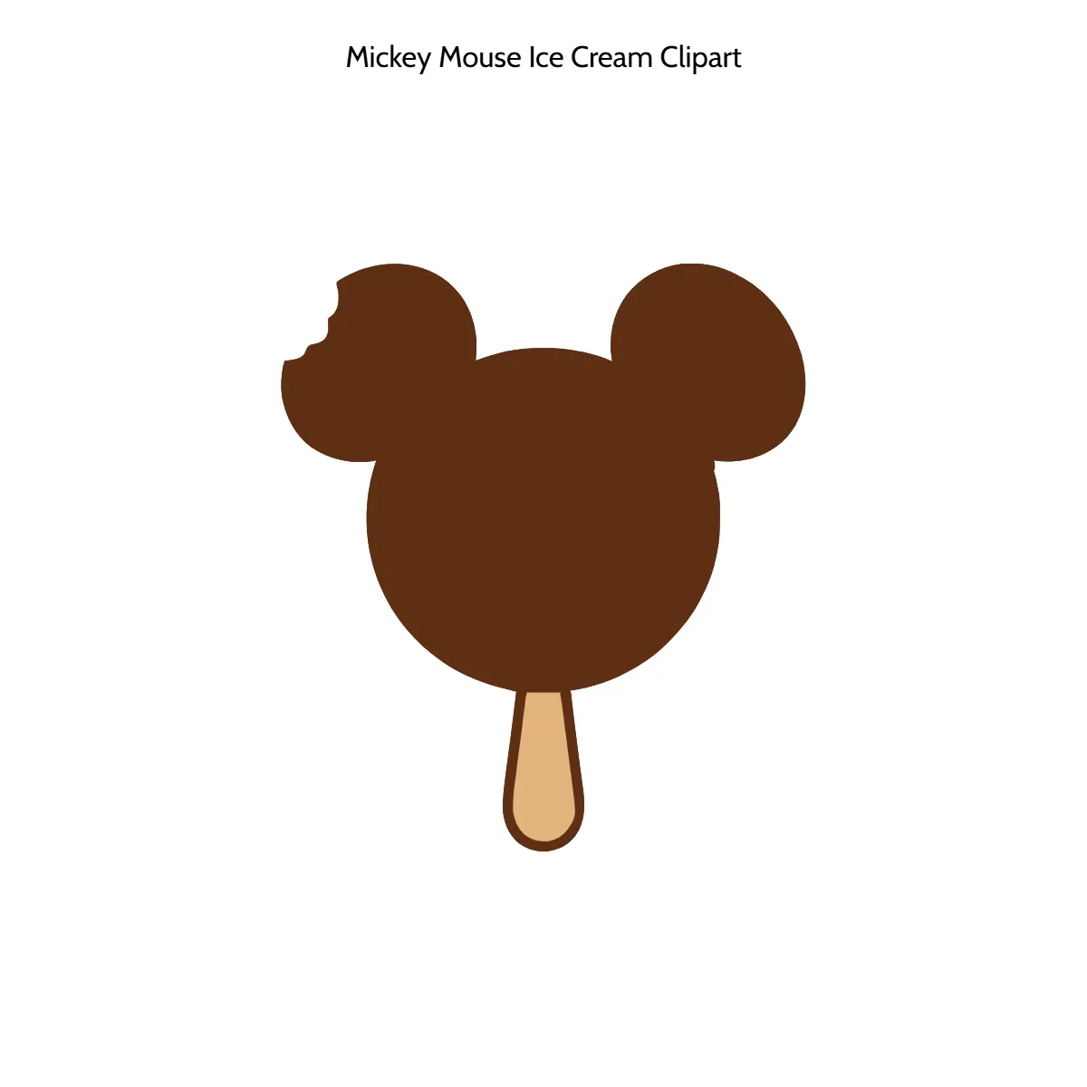 Free Mickey Mouse Ice Cream Vector Clipart (PNG, SVG) to Edit Online