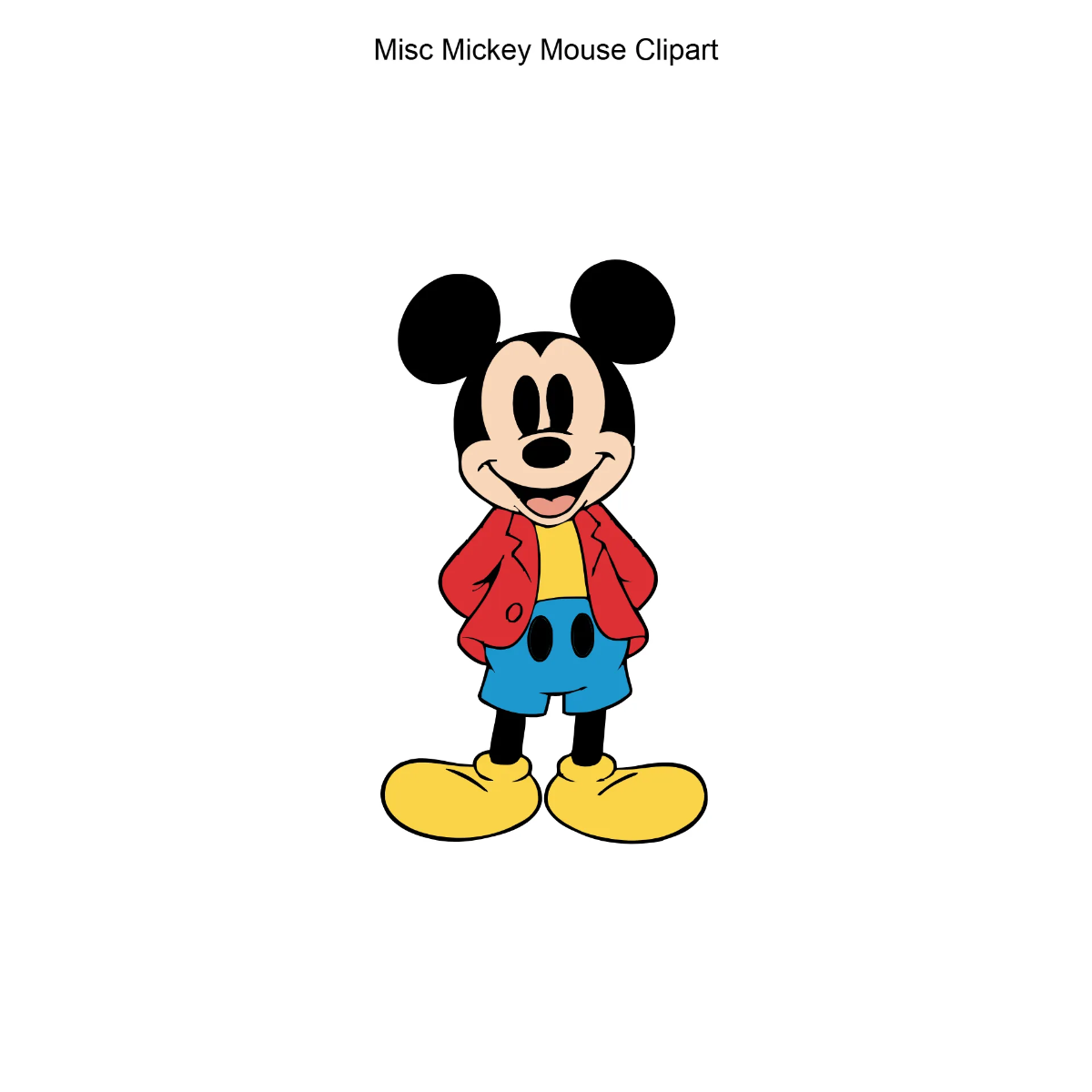 Free Misc Mickey Mouse Vector Clipart (PNG, SVG) to Edit Online