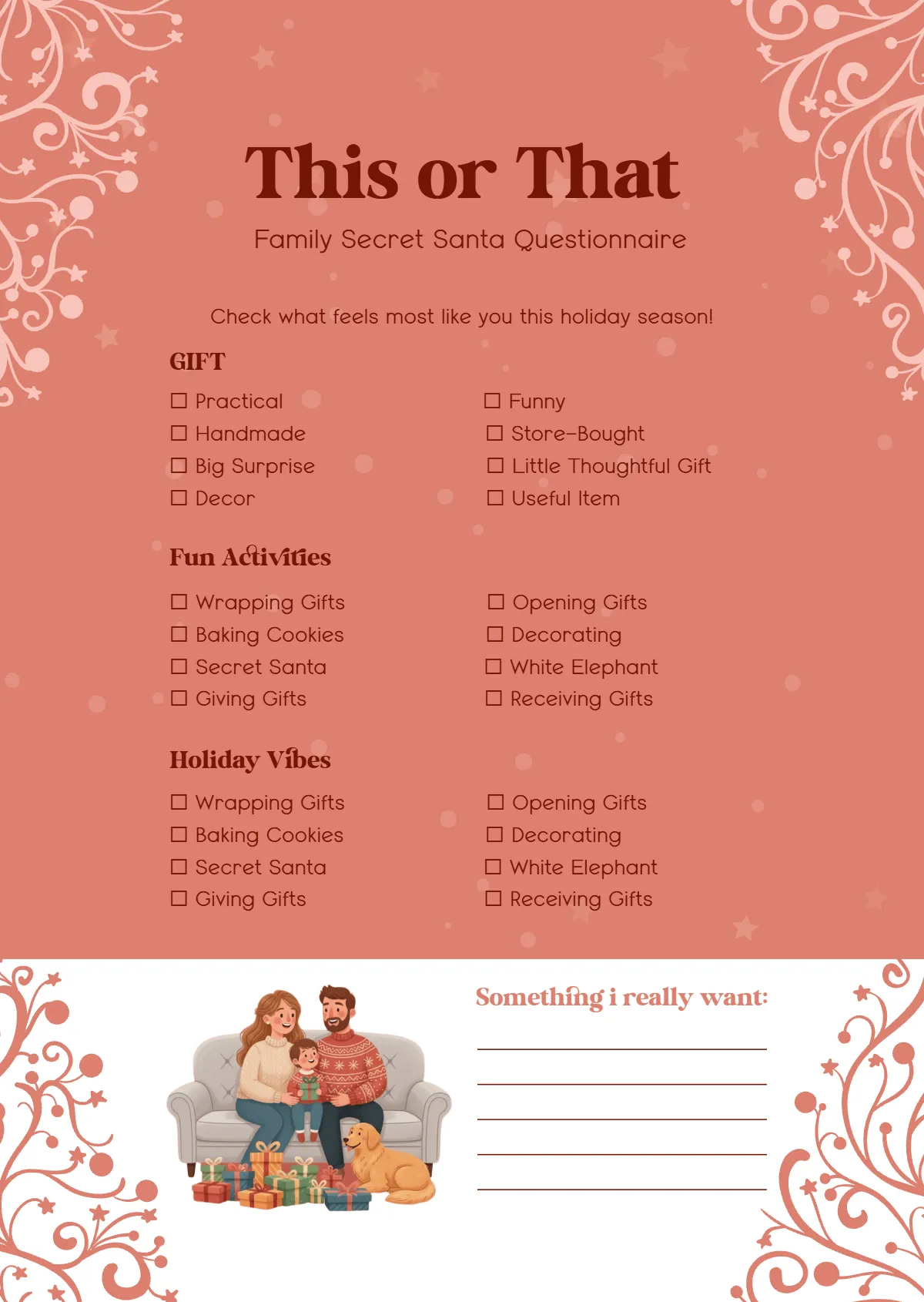 Free Family Secret Santa Questionnaire Template to Edit Online Free Family Secret Santa Questionnaire Template to Edit Online