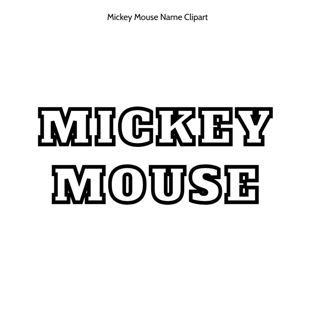 Free Mickey Mouse Name Vector Clipart (PNG, SVG) to Edit Online Free Mickey Mouse Name Vector Clipart (PNG, SVG) to Edit Online