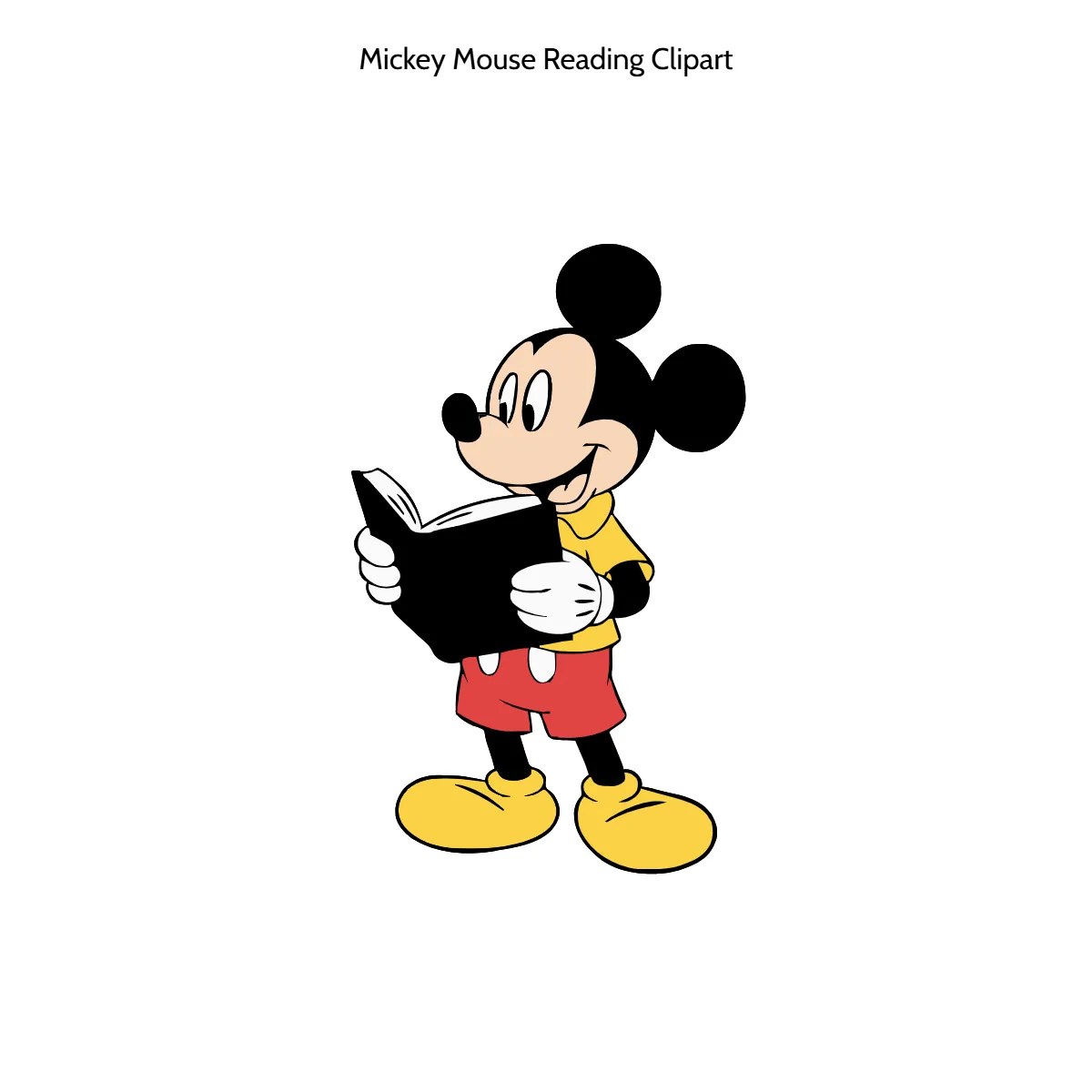 Free Mickey Mouse Reading Clipart Template to Edit Online Free Mickey Mouse Reading Clipart Template to Edit Online