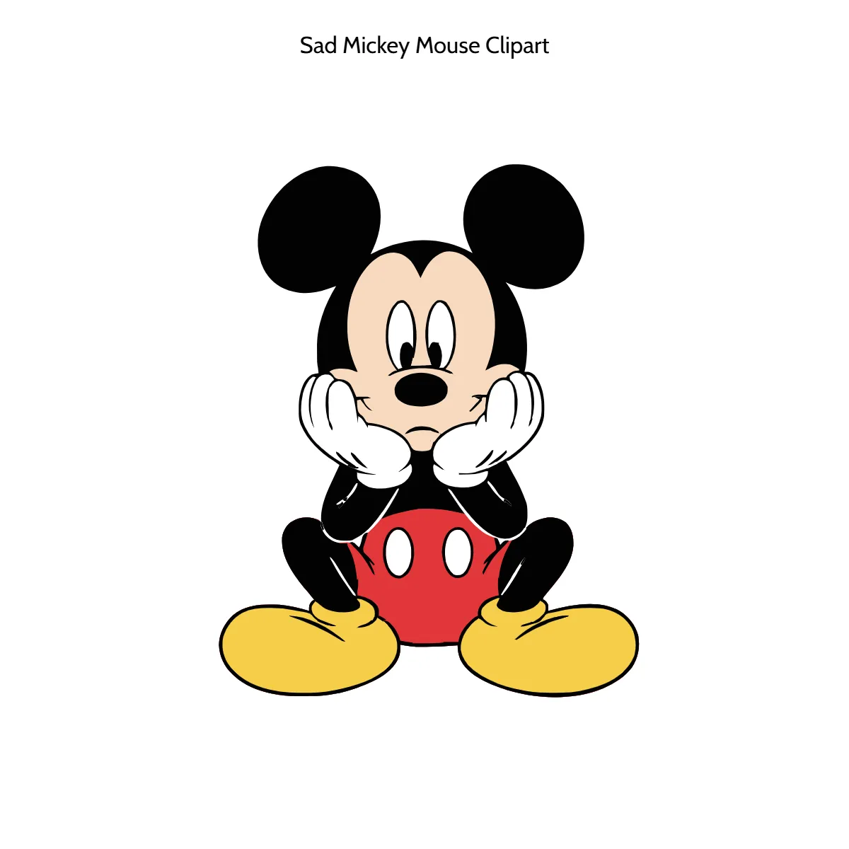 Free Sad Mickey Mouse Drawing Vector Clipart (PNG, SVG) to Edit Online Free Sad Mickey Mouse Drawing Vector Clipart (PNG, SVG) to Edit Online