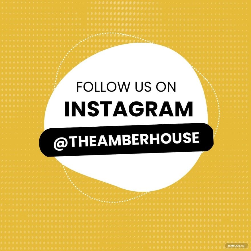 Follow Us Instagram Banner Template