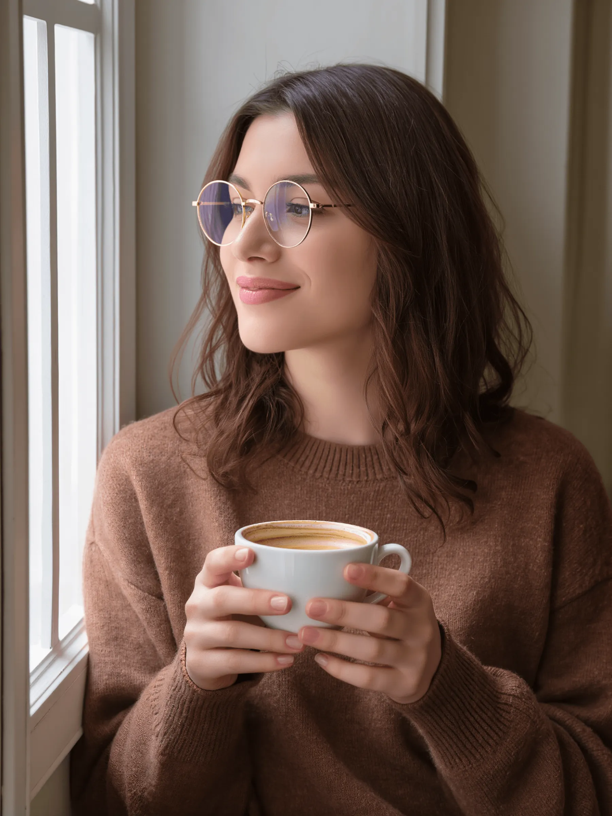 Photo of a Woman with a Coffee