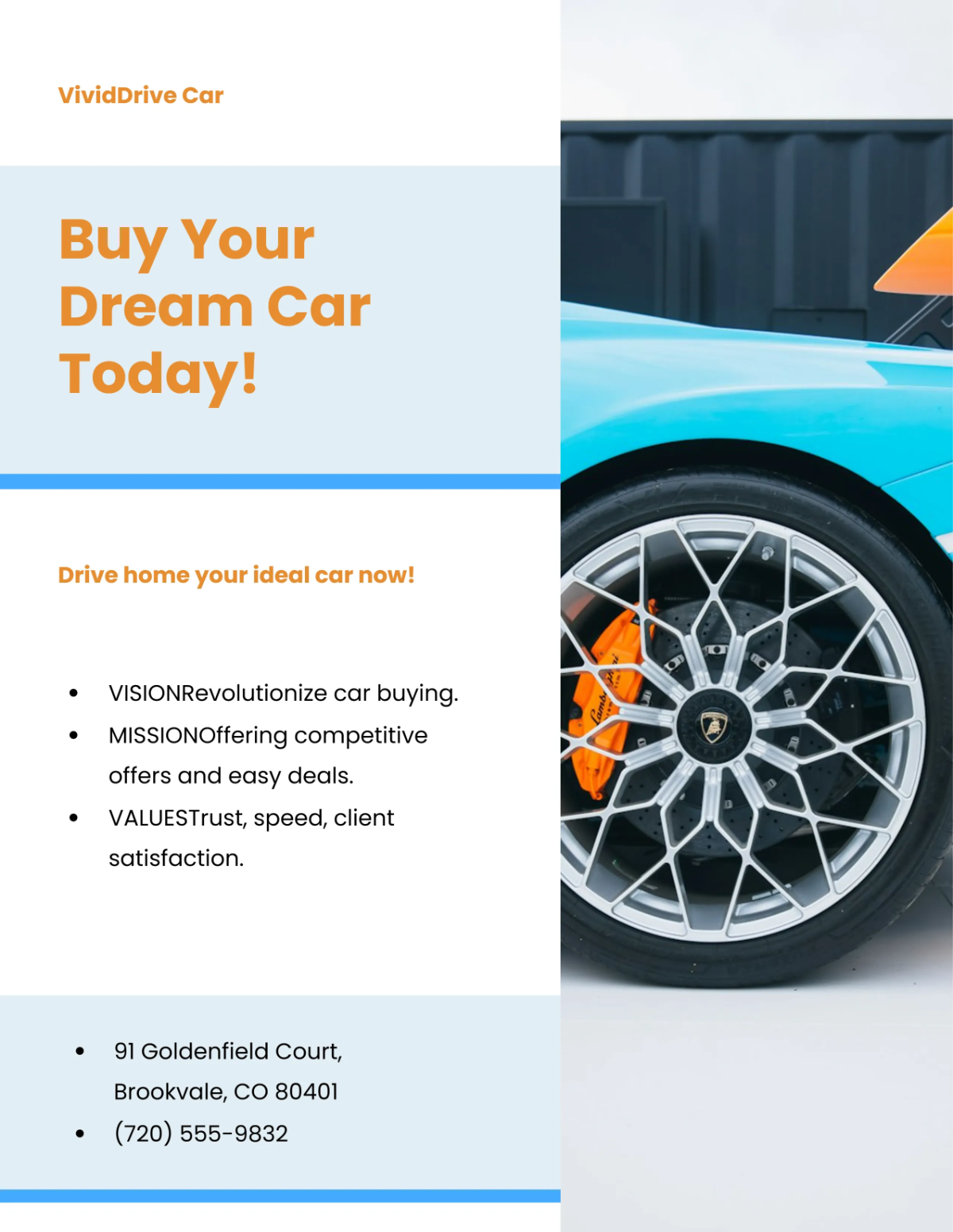 Free Colorful Promo Car For Sale Flyer Template to Edit Online