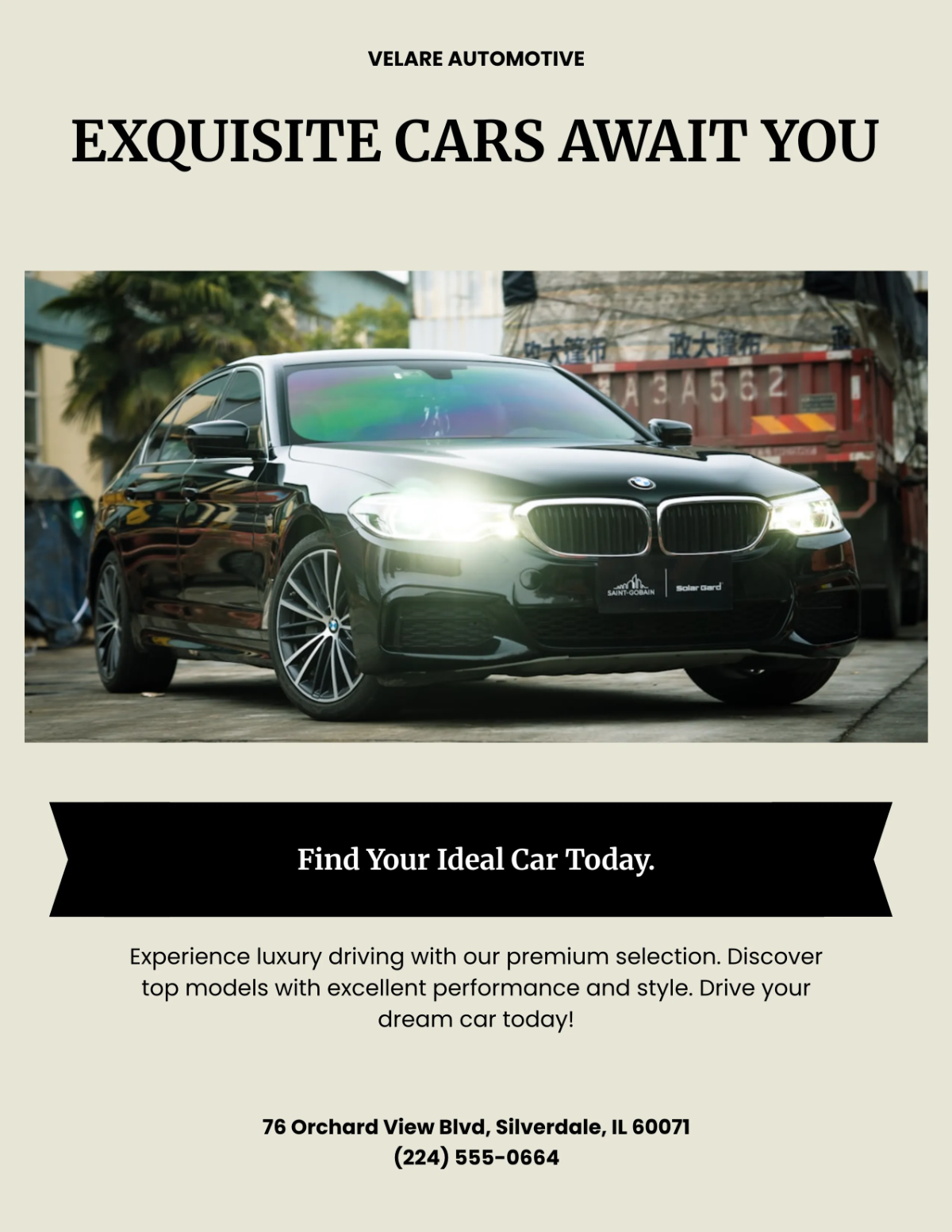 Free Elegant Car For Sale Flyer Template to Edit Online