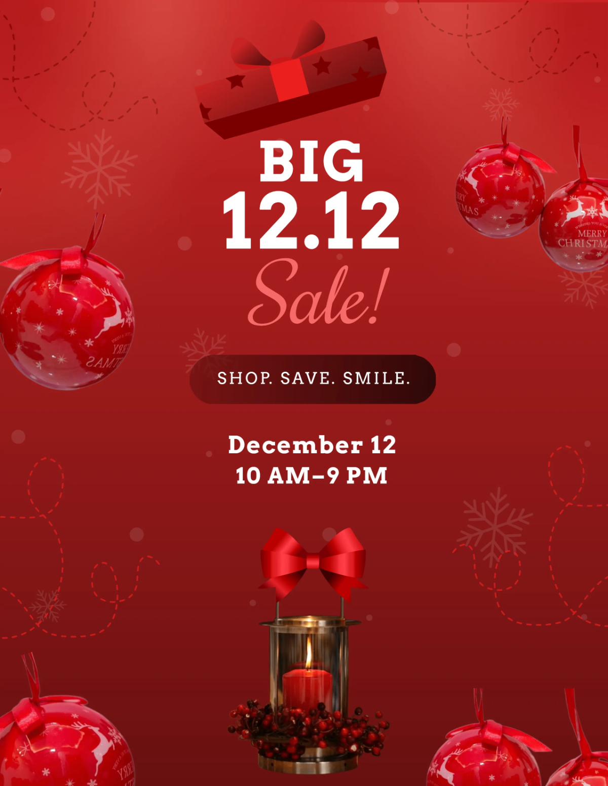 Free 12.12 Sale Template to Edit Online