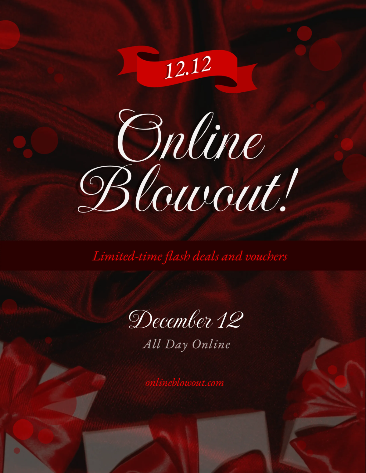 Free 12.12 Online Sale Template to Edit Online