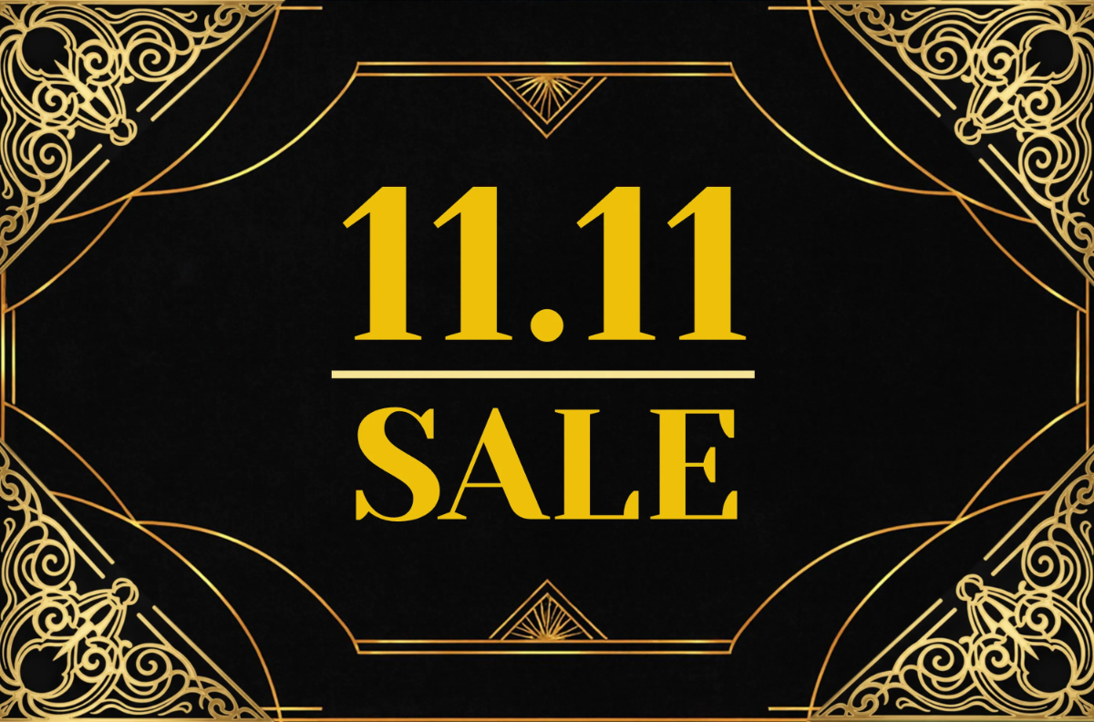 Free Black and Gold 11.11 Sale Template to Edit Online