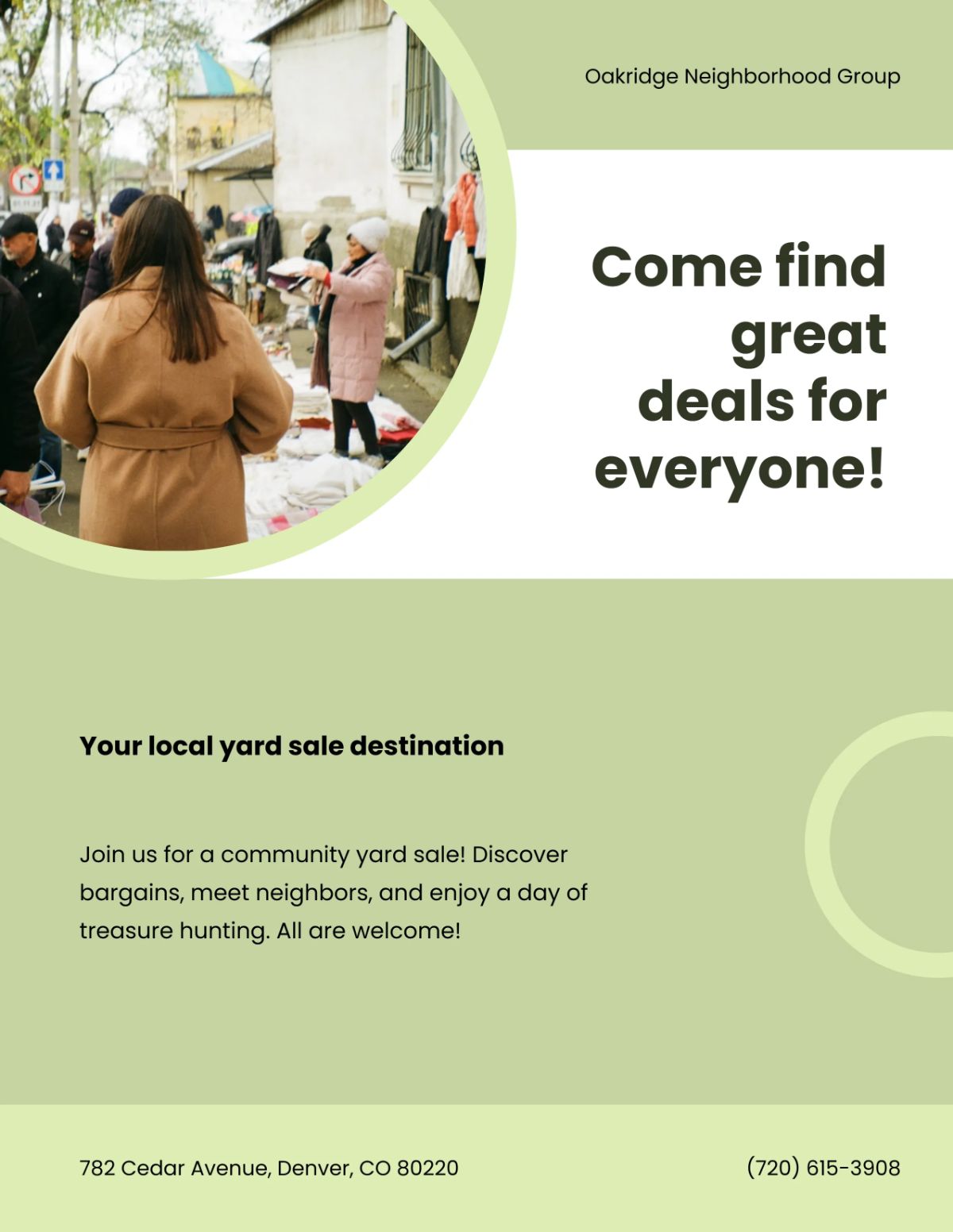 Free Multi-Family Yard Sale Flyer Template to Edit Online