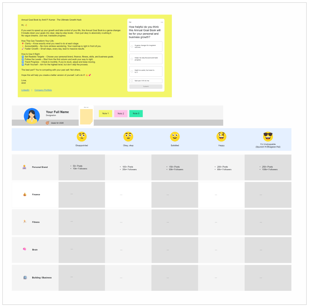 Free Annual Goal Book Template to Edit Online Free Annual Goal Book Template to Edit Online