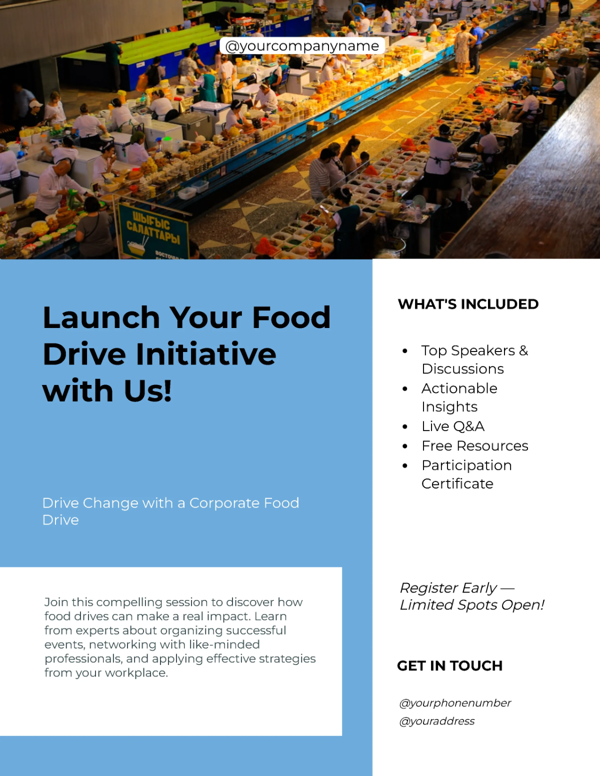 Free Professional Corporate Food Drive Flyer Template to Edit Online Free Professional Corporate Food Drive Flyer Template to Edit Online