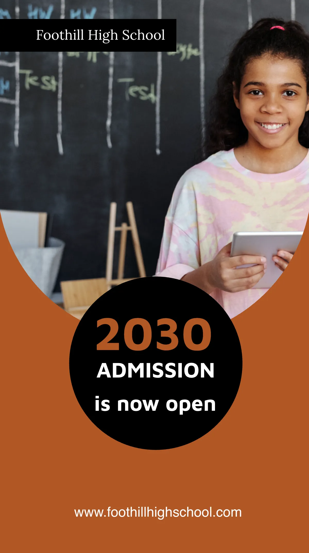 Free School Admission Instagram Story Template to Edit Online