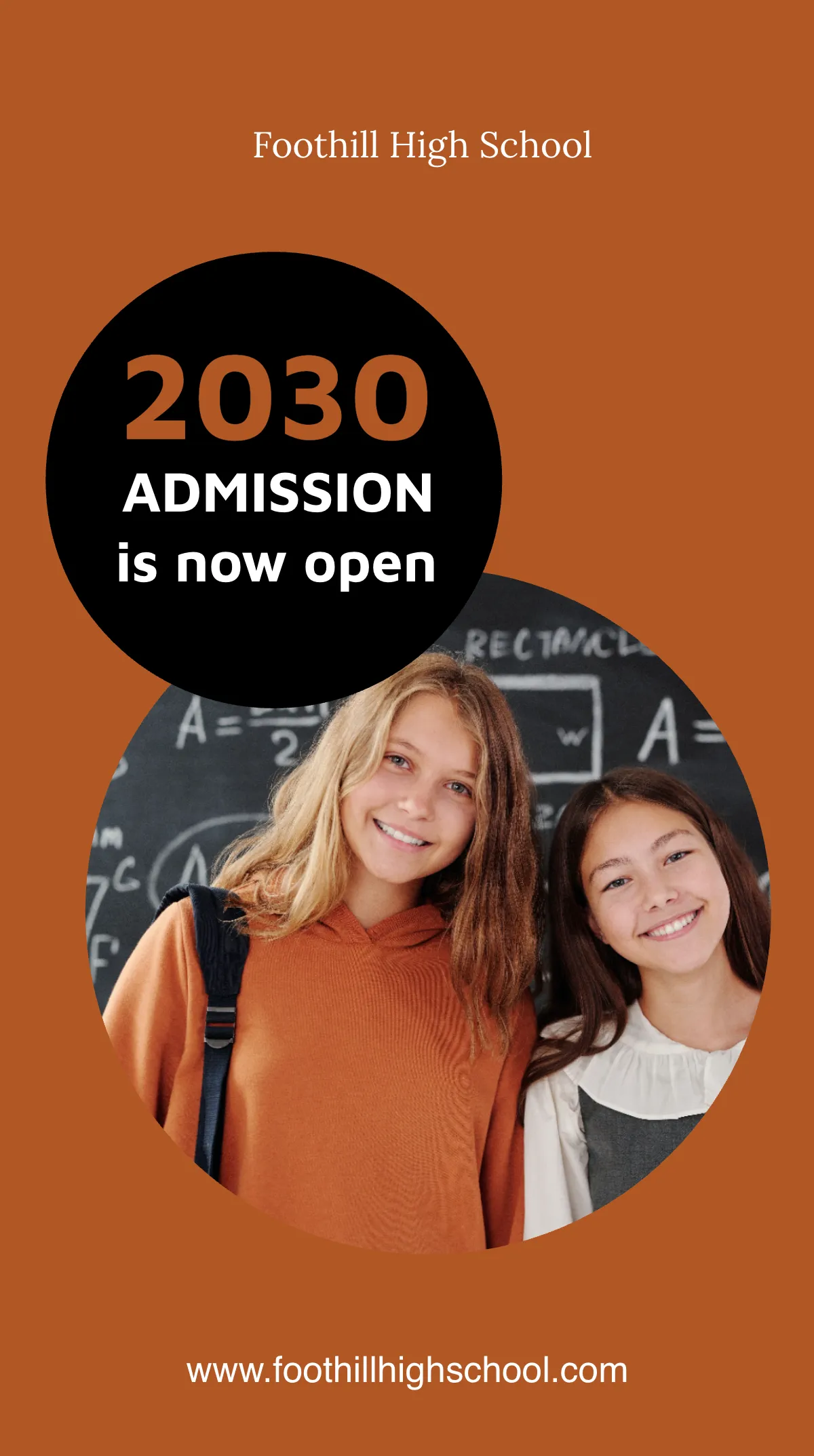 Free School Admission Instagram Story Template to Edit Online