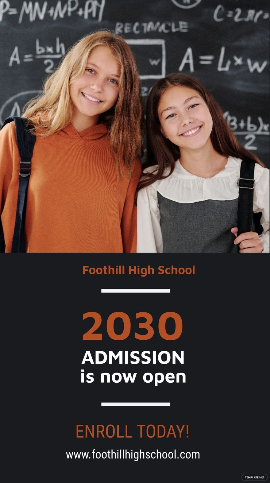School Admission Instagram Story Template