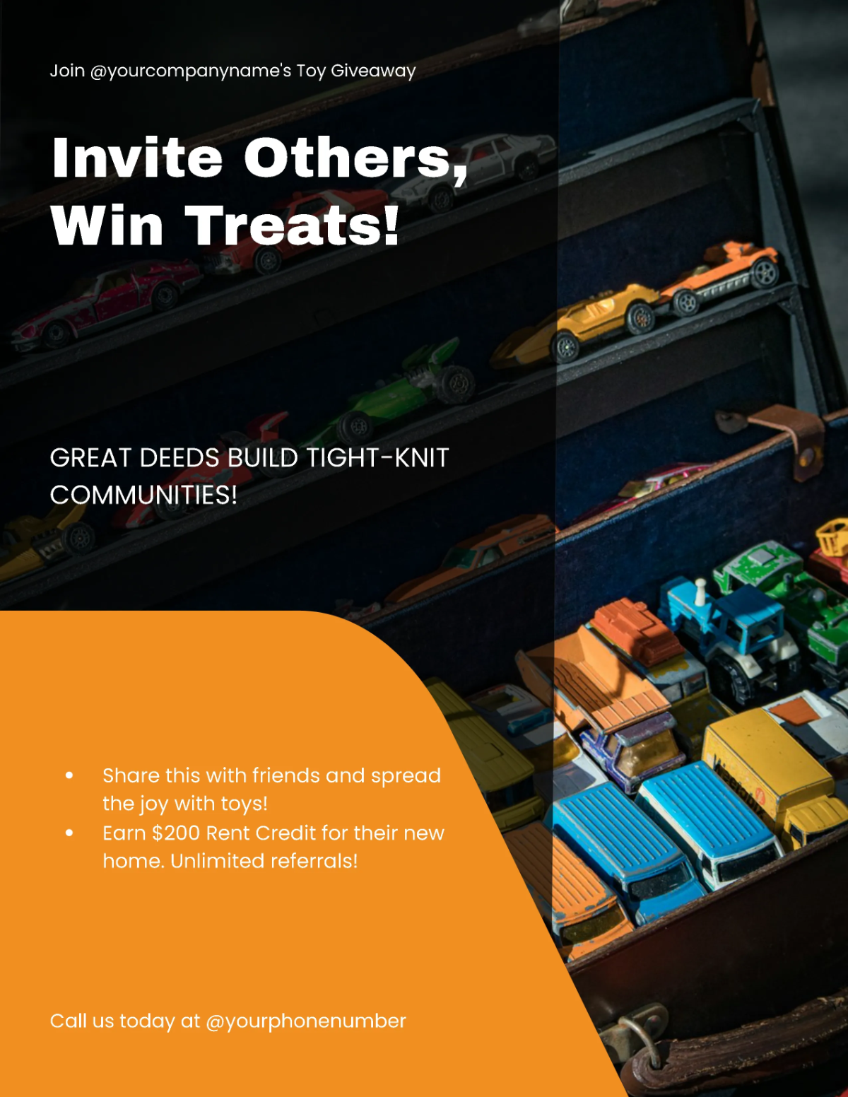 Free Giveaway Toy Drive Flyer Template to Edit Online Free Giveaway Toy Drive Flyer Template to Edit Online
