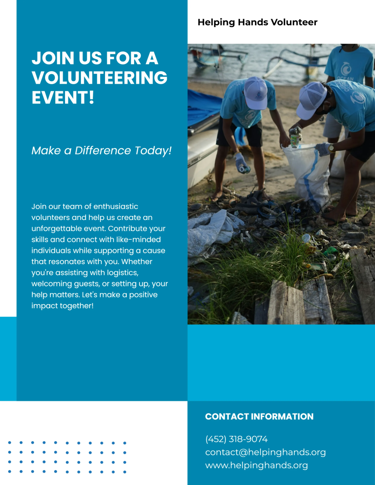 Event Volunteer Flyer Template