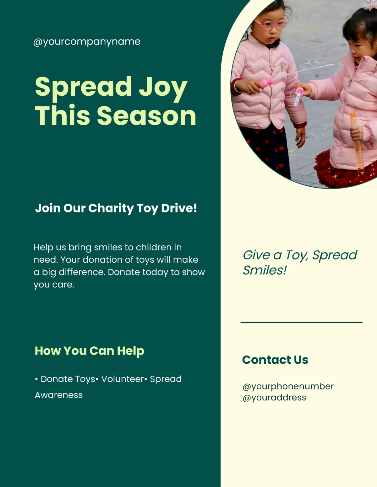 Free Charity Toy Drive Flyer Template to Edit Online Free Charity Toy Drive Flyer Template to Edit Online
