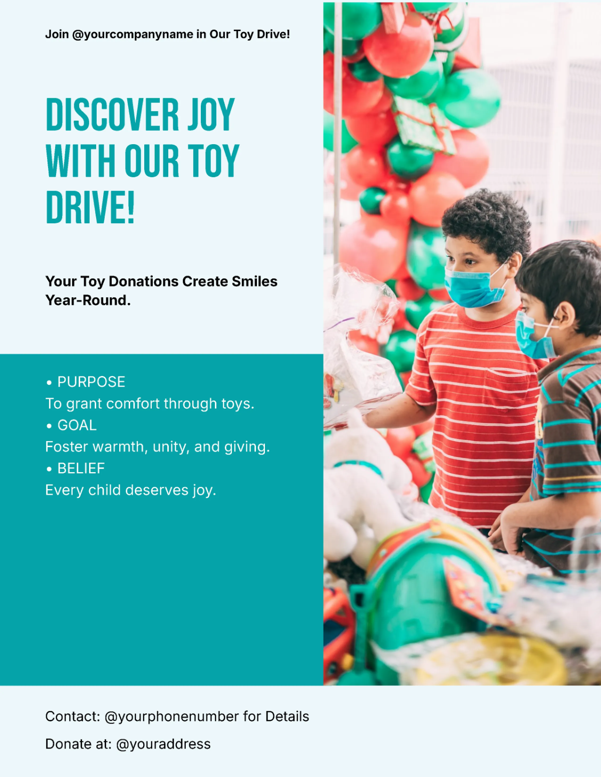 Free Fundraiser Toy Drive Flyer Template to Edit Online Free Fundraiser Toy Drive Flyer Template to Edit Online