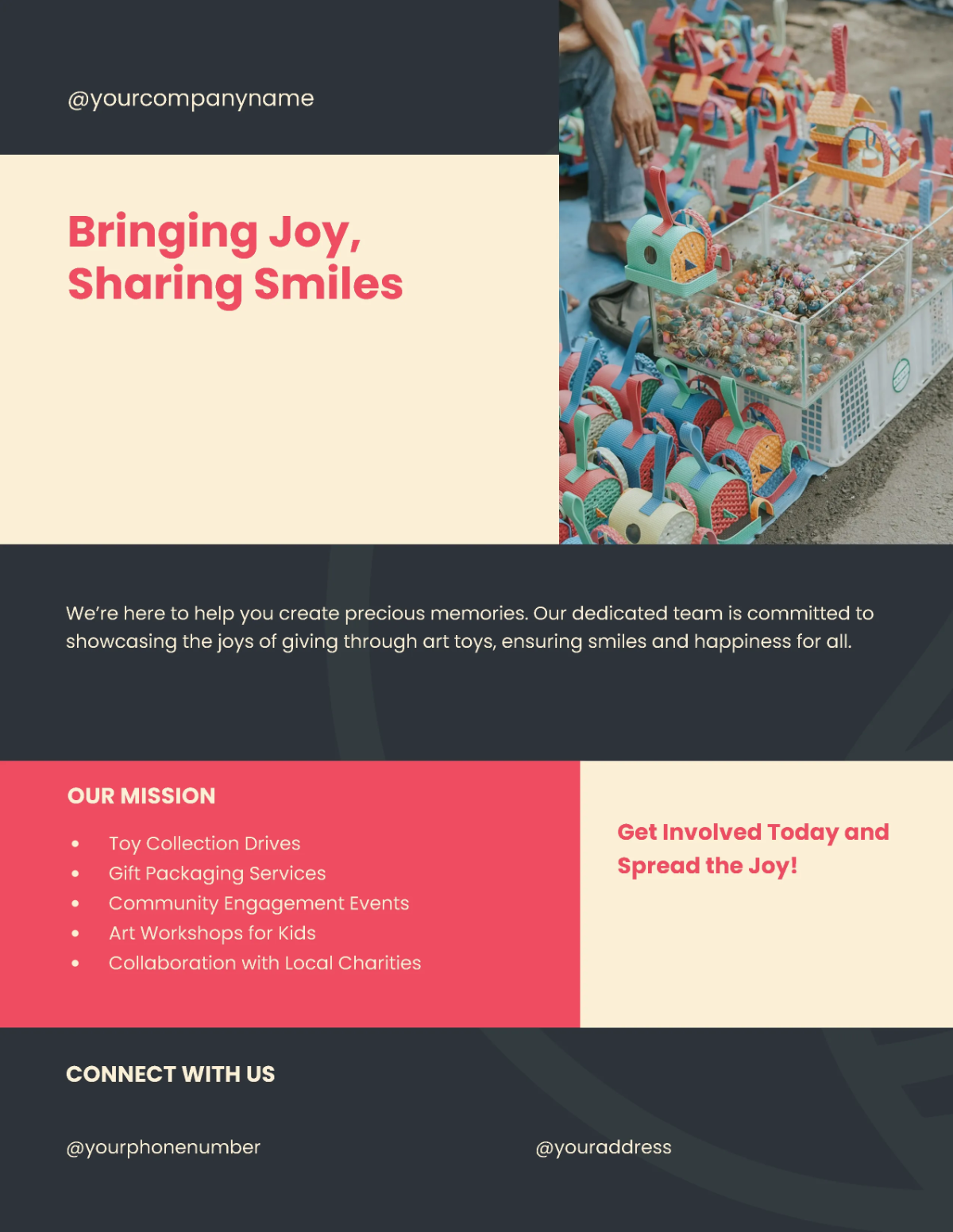 Art Toy Drive Flyer Template