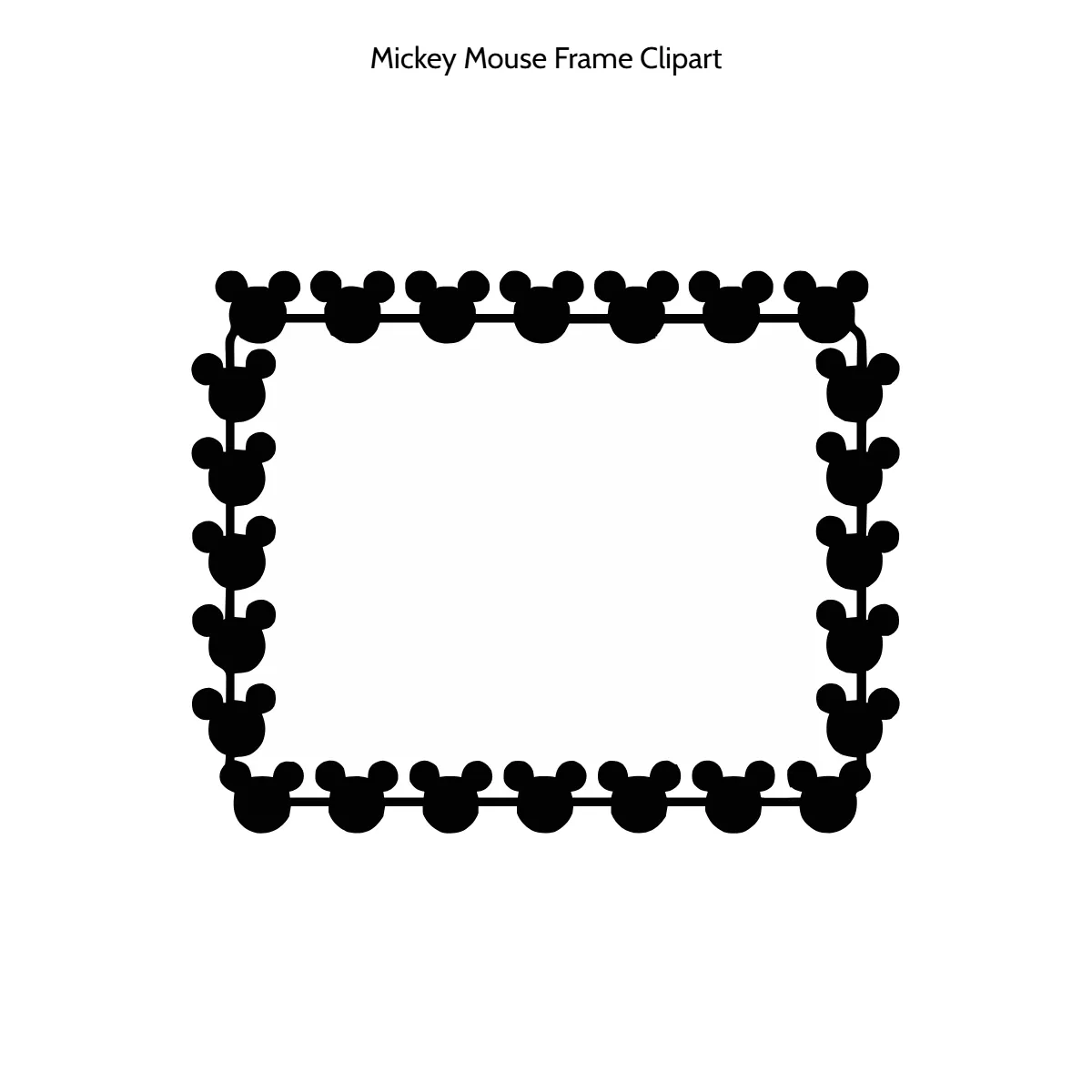 Free Mickey Mouse Frame Clipart Template to Edit Online