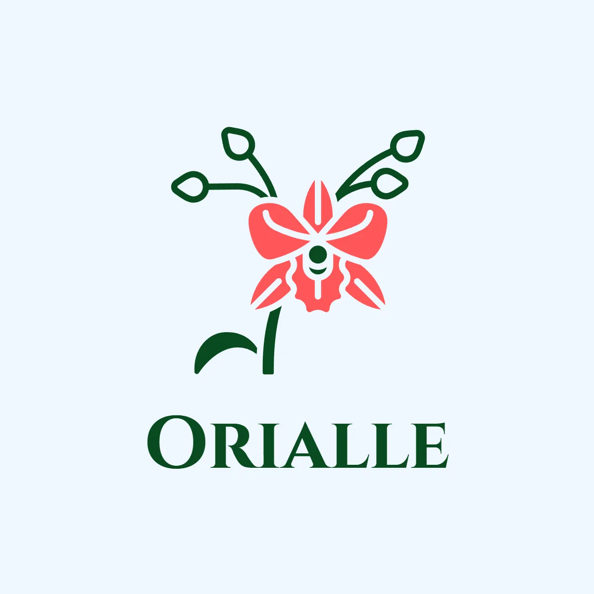 Orchid Flower Logo