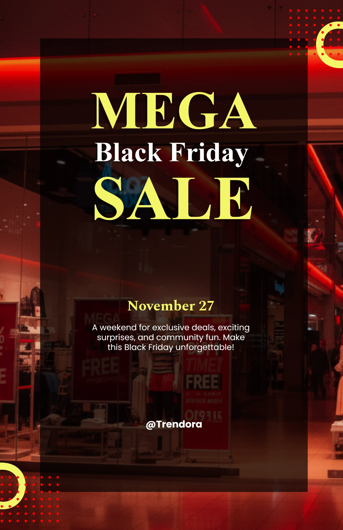 Free Black Friday Weekend Promo Template to Edit Online