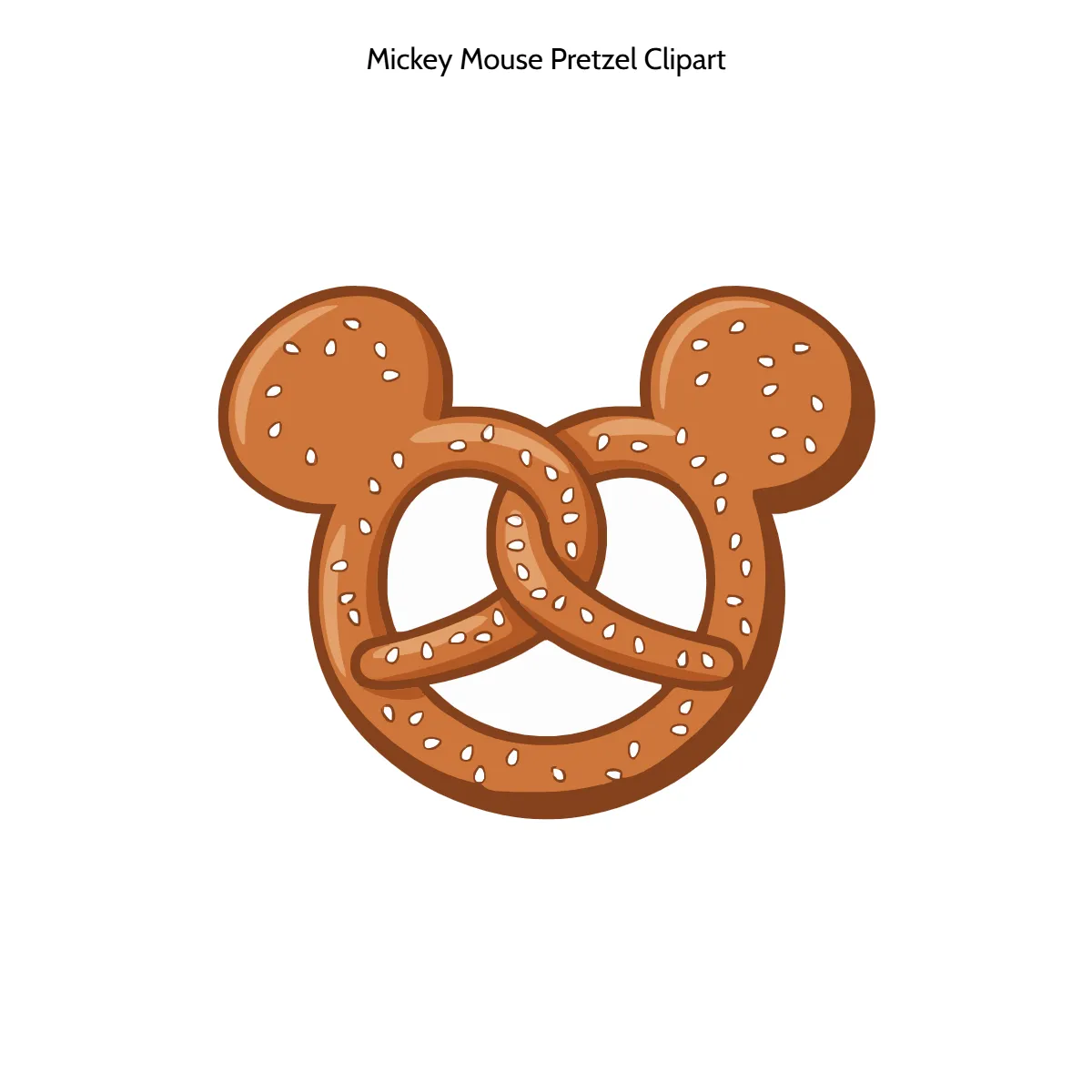 Free Mickey Mouse Pretzel Clipart Template to Edit Online