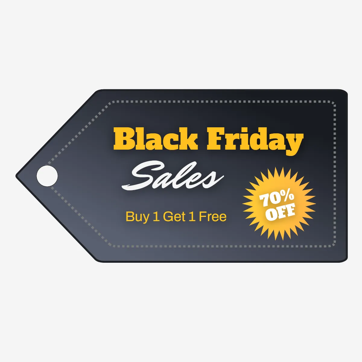 Black Friday Sales Tag Template