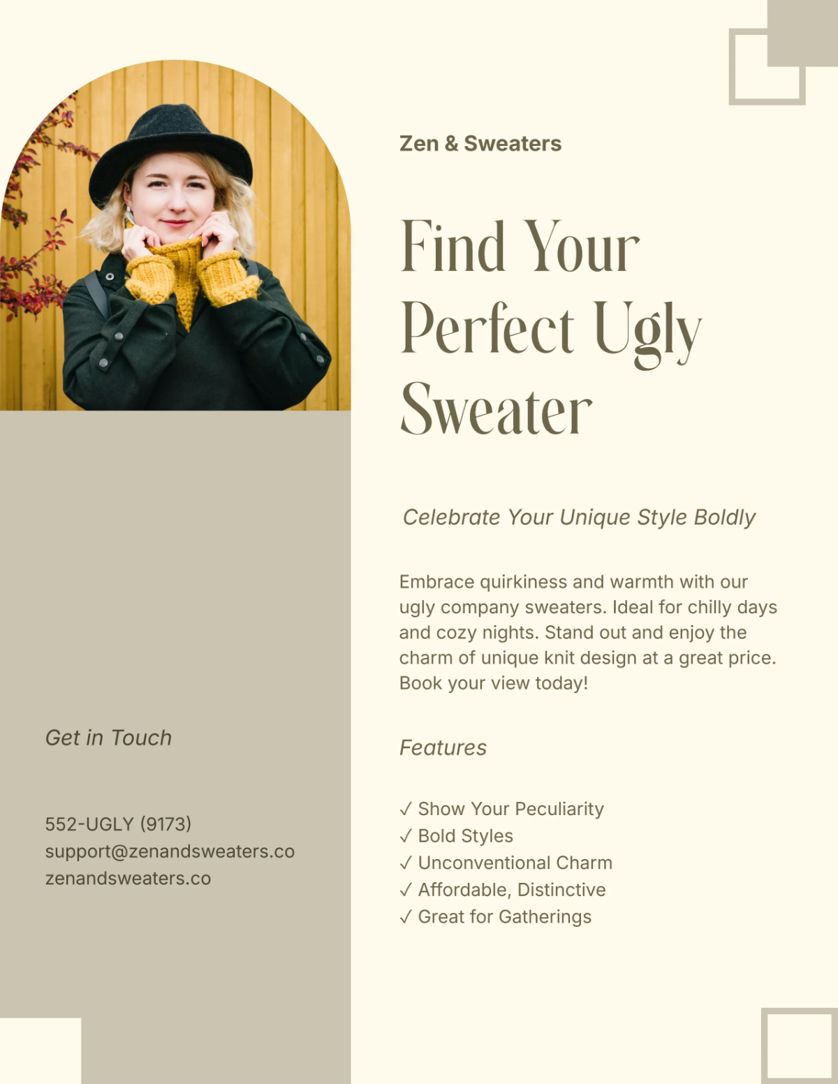 Free Aesthetic Ugly Company Sweater Flyer Template to Edit Online Free Aesthetic Ugly Company Sweater Flyer Template to Edit Online
