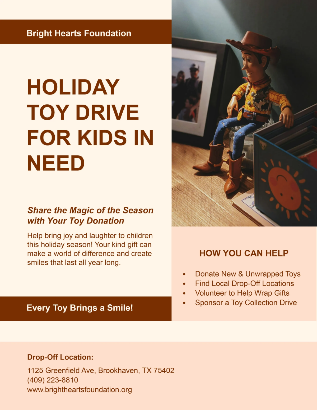 Free Donation Toy Drive Flyer Template to Edit Online Free Donation Toy Drive Flyer Template to Edit Online