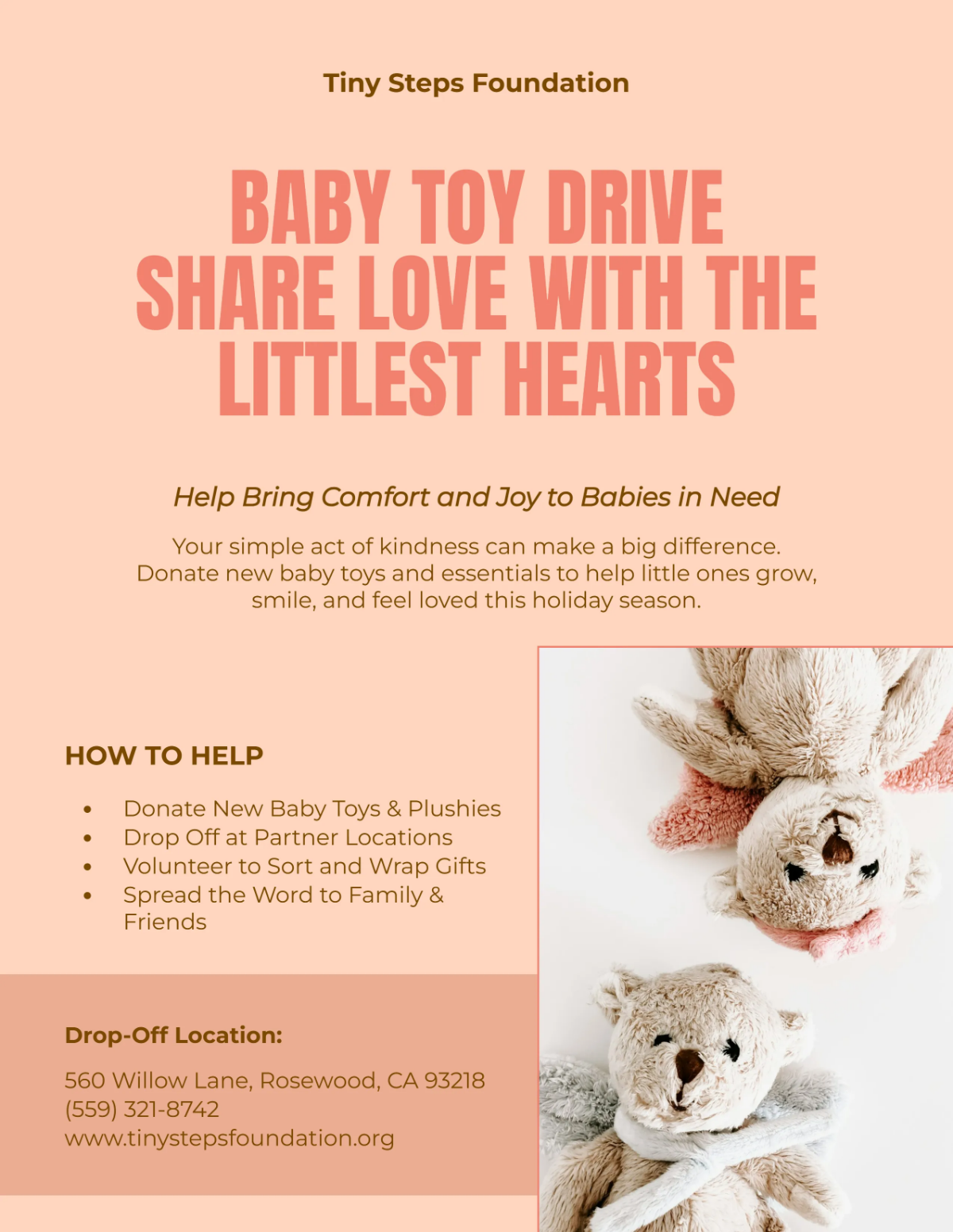 Free Simple Baby Toy Drive Flyer Template to Edit Online Free Simple Baby Toy Drive Flyer Template to Edit Online