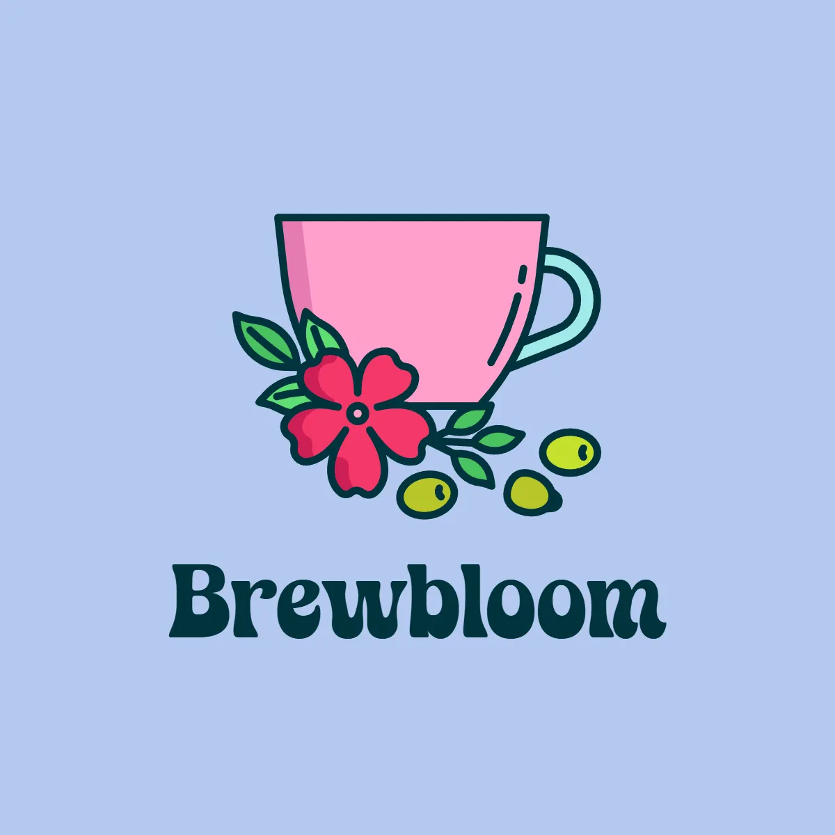Free Café Flower Logo Template to Edit Online